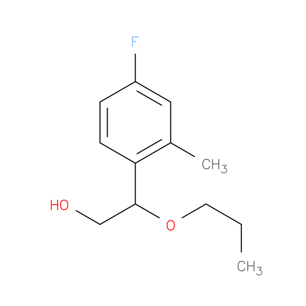 2-(4-fluoro-2-methylphenyl)-2-propoxyethan-1-ol