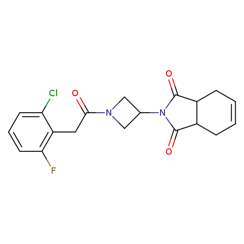 2-{1-[2-(2-chloro-6-fluorophenyl)acetyl]azetidin-3-yl}-2,3,3a,4,7,7a-hexahydro-1H-isoindole-1,3-dione