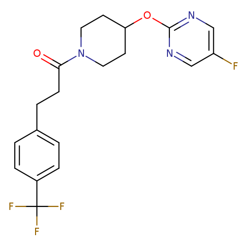 1-{4-[(5-fluoropyrimidin-2-yl)oxy]piperidin-1-yl}-3-[4-(trifluoromethyl)phenyl]propan-1-one