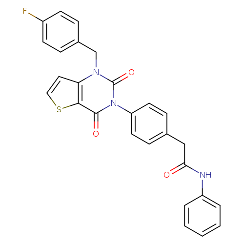 2-(4-{1-[(4-fluorophenyl)methyl]-2,4-dioxo-1H,2H,3H,4H-thieno[3,2-d]pyrimidin-3-yl}phenyl)-N-phenylacetamide