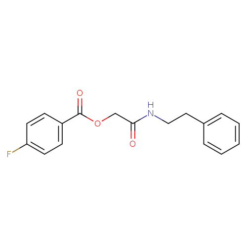 [(2-phenylethyl)carbamoyl]methyl 4-fluorobenzoate