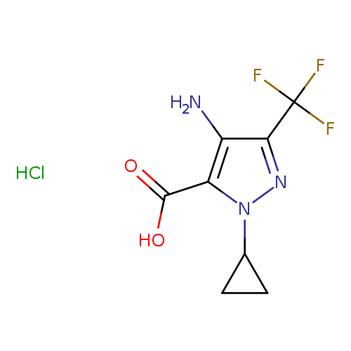 4-amino-1-cyclopropyl-3-(trifluoromethyl)-1H-pyrazole-5-carboxylicacidhydrochloride