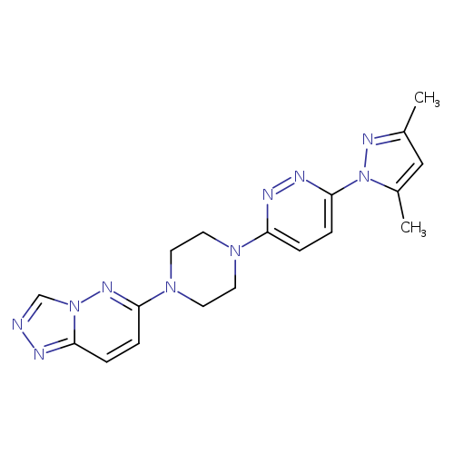 3-(3,5-dimethyl-1H-pyrazol-1-yl)-6-(4-{[1,2,4]triazolo[4,3-b]pyridazin-6-yl}piperazin-1-yl)pyridazine