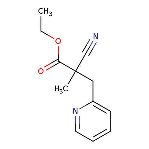 ethyl 2-cyano-2-methyl-3-(pyridin-2-yl)propanoate