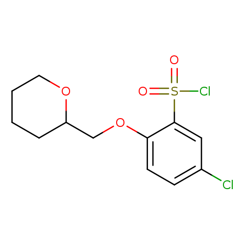 5-chloro-2-(oxan-2-ylmethoxy)benzene-1-sulfonyl chloride