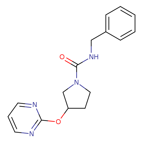 N-benzyl-3-(pyrimidin-2-yloxy)pyrrolidine-1-carboxamide