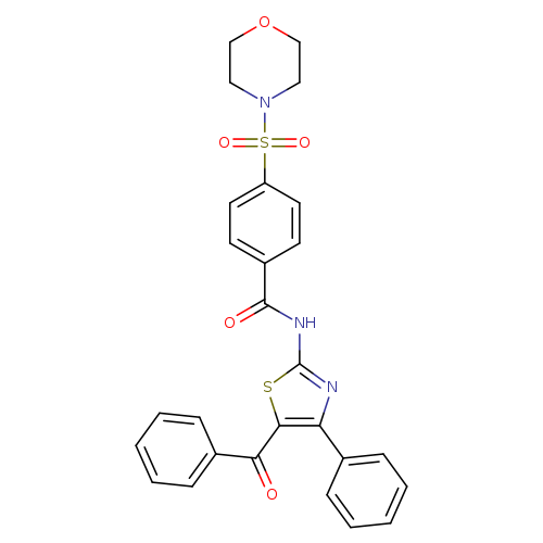 N-(5-benzoyl-4-phenyl-1,3-thiazol-2-yl)-4-(morpholine-4-sulfonyl)benzamide