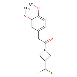 1-[3-(difluoromethyl)azetidin-1-yl]-2-(3,4-dimethoxyphenyl)ethan-1-one