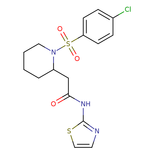 2-[1-(4-chlorobenzenesulfonyl)piperidin-2-yl]-N-(1,3-thiazol-2-yl)acetamide