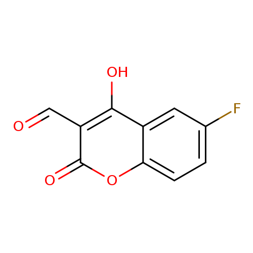 2H-1-Benzopyran-3-carboxaldehyde, 6-fluoro-4-hydroxy-2-oxo-
