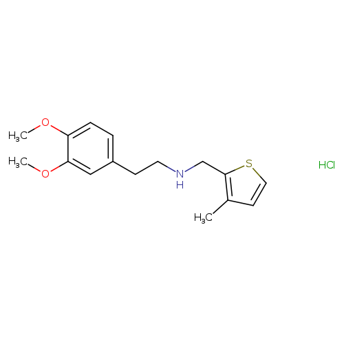 [2-(3,4-dimethoxyphenyl)ethyl][(3-methylthiophen-2-yl)methyl]amine hydrochloride