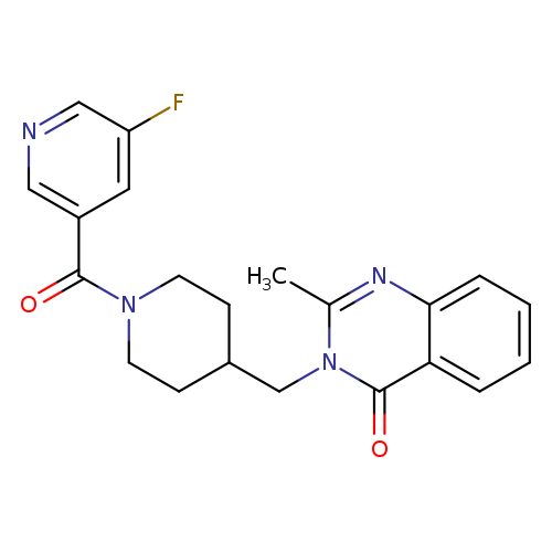 3-{[1-(5-fluoropyridine-3-carbonyl)piperidin-4-yl]methyl}-2-methyl-3,4-dihydroquinazolin-4-one