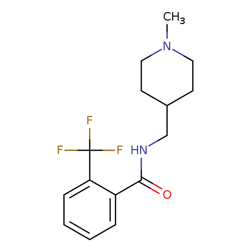 N-[(1-methylpiperidin-4-yl)methyl]-2-(trifluoromethyl)benzamide
