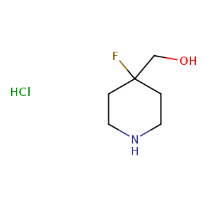 4-Piperidinemethanol, 4-fluoro-, hydrochloride (1:1)