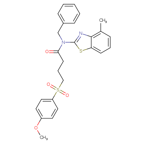 N-benzyl-4-(4-methoxybenzenesulfonyl)-N-(4-methyl-1,3-benzothiazol-2-yl)butanamide