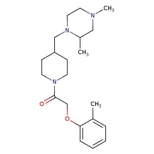 1-{4-[(2,4-dimethylpiperazin-1-yl)methyl]piperidin-1-yl}-2-(2-methylphenoxy)ethan-1-one