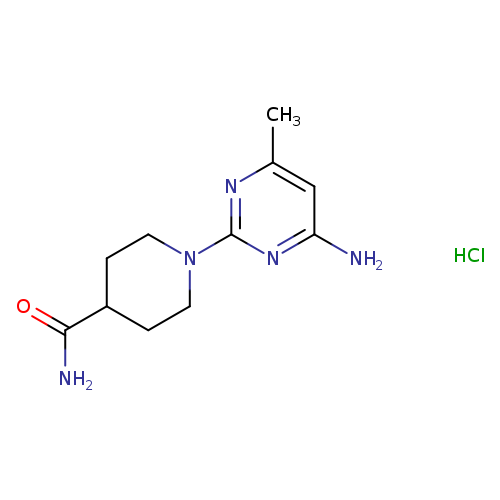 1-(4-amino-6-methylpyrimidin-2-yl)piperidine-4-carboxamide hydrochloride