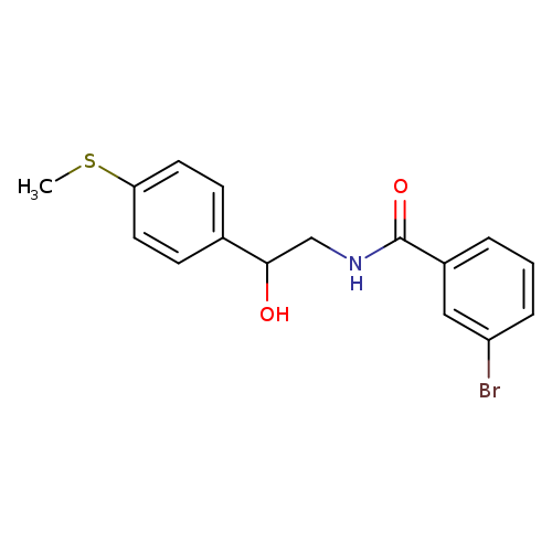 3-bromo-N-{2-hydroxy-2-[4-(methylsulfanyl)phenyl]ethyl}benzamide