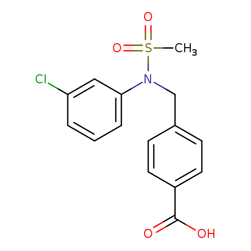 4-([(3-Chlorophenyl)(methylsulfonyl)amino]methyl)benzoic acid