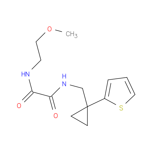 N-(2-methoxyethyl)-N'-{[1-(thiophen-2-yl)cyclopropyl]methyl}ethanediamide