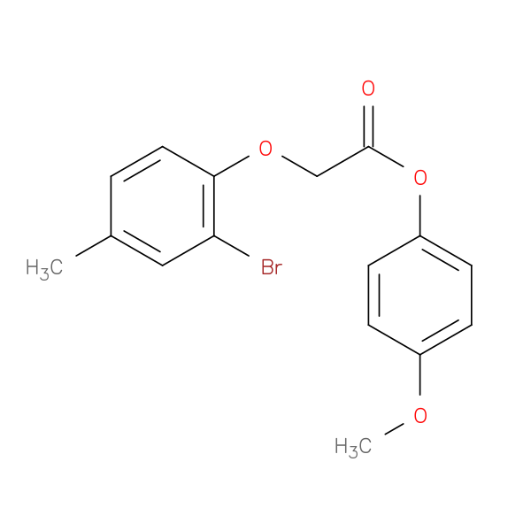 4-methoxyphenyl (2-bromo-4-methylphenoxy)acetate