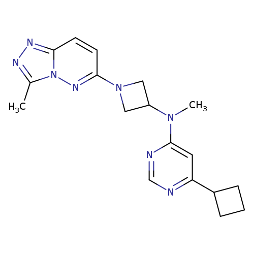 6-cyclobutyl-N-methyl-N-(1-{3-methyl-[1,2,4]triazolo[4,3-b]pyridazin-6-yl}azetidin-3-yl)pyrimidin-4-amine