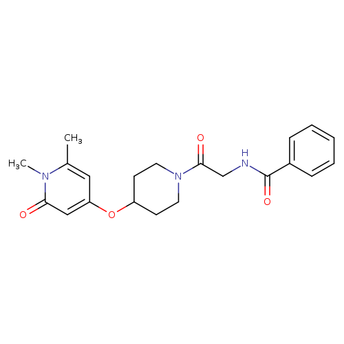 N-(2-{4-[(1,6-dimethyl-2-oxo-1,2-dihydropyridin-4-yl)oxy]piperidin-1-yl}-2-oxoethyl)benzamide