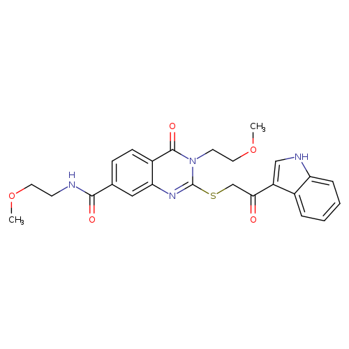 2-{[2-(1H-indol-3-yl)-2-oxoethyl]sulfanyl}-N,3-bis(2-methoxyethyl)-4-oxo-3,4-dihydroquinazoline-7-carboxamide