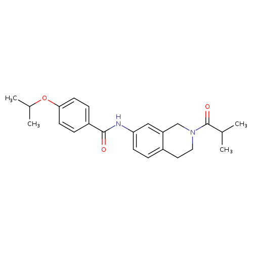 N-[2-(2-methylpropanoyl)-1,2,3,4-tetrahydroisoquinolin-7-yl]-4-(propan-2-yloxy)benzamide