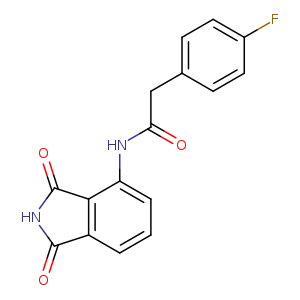 N-(1,3-dioxo-2,3-dihydro-1H-isoindol-4-yl)-2-(4-fluorophenyl)acetamide