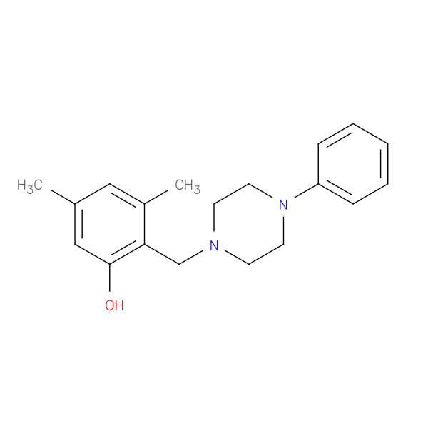 3,5-dimethyl-2-[(4-phenylpiperazin-1-yl)methyl]phenol