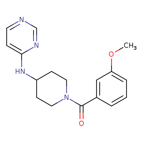 N-[1-(3-methoxybenzoyl)piperidin-4-yl]pyrimidin-4-amine