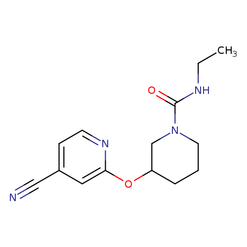3-[(4-cyanopyridin-2-yl)oxy]-N-ethylpiperidine-1-carboxamide