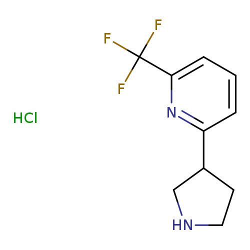 2-(pyrrolidin-3-yl)-6-(trifluoromethyl)pyridine hydrochloride