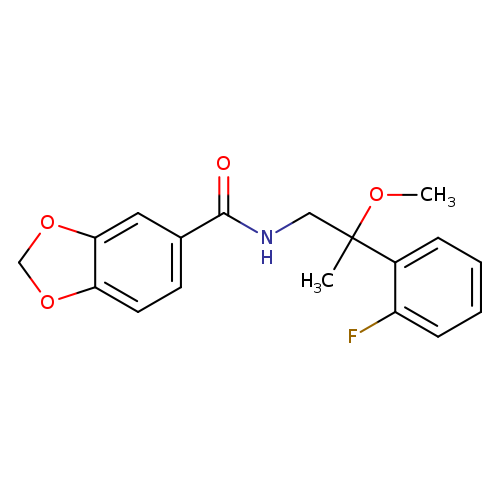 N-[2-(2-fluorophenyl)-2-methoxypropyl]-2H-1,3-benzodioxole-5-carboxamide