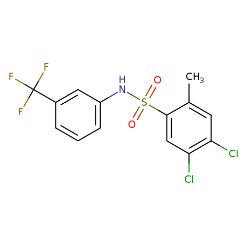 4,5-dichloro-2-methyl-N-[3-(trifluoromethyl)phenyl]benzene-1-sulfonamide