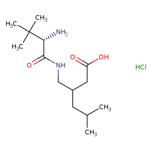 3-{[(2S)-2-amino-3,3-dimethylbutanamido]methyl}-5-methylhexanoic acid hydrochloride