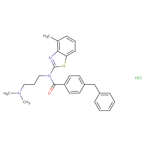4-benzyl-N-[3-(dimethylamino)propyl]-N-(4-methyl-1,3-benzothiazol-2-yl)benzamide hydrochloride