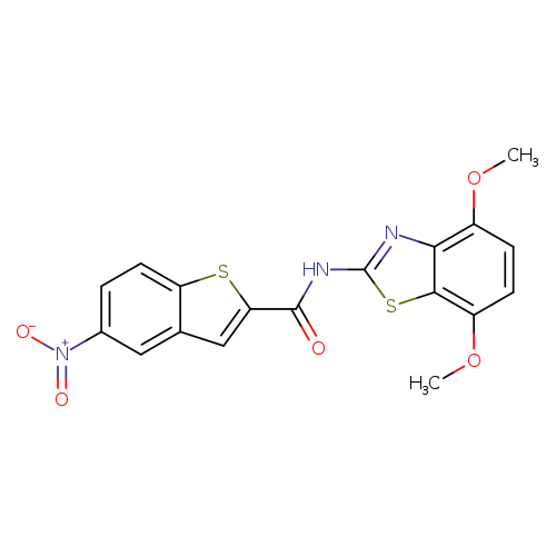 N-(4,7-dimethoxy-1,3-benzothiazol-2-yl)-5-nitro-1-benzothiophene-2-carboxamide