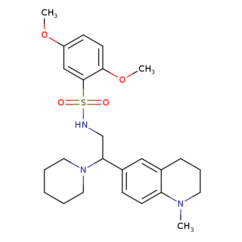 2,5-dimethoxy-N-[2-(1-methyl-1,2,3,4-tetrahydroquinolin-6-yl)-2-(piperidin-1-yl)ethyl]benzene-1-sulfonamide
