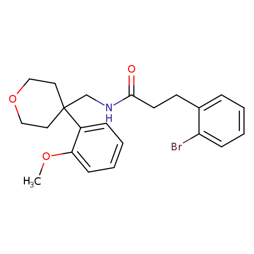 3-(2-bromophenyl)-N-{[4-(2-methoxyphenyl)oxan-4-yl]methyl}propanamide