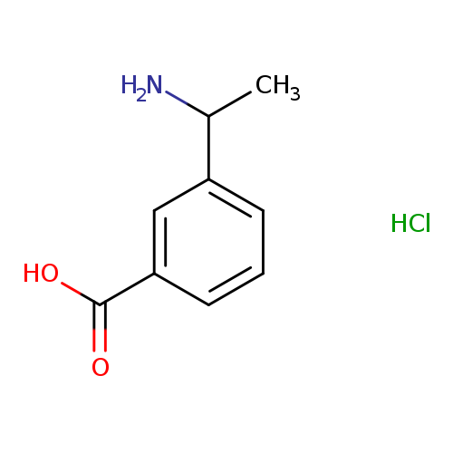 Benzoic acid, 3-(1-aminoethyl)-, hydrochloride (1:1)