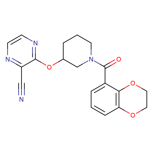 3-{[1-(2,3-dihydro-1,4-benzodioxine-5-carbonyl)piperidin-3-yl]oxy}pyrazine-2-carbonitrile