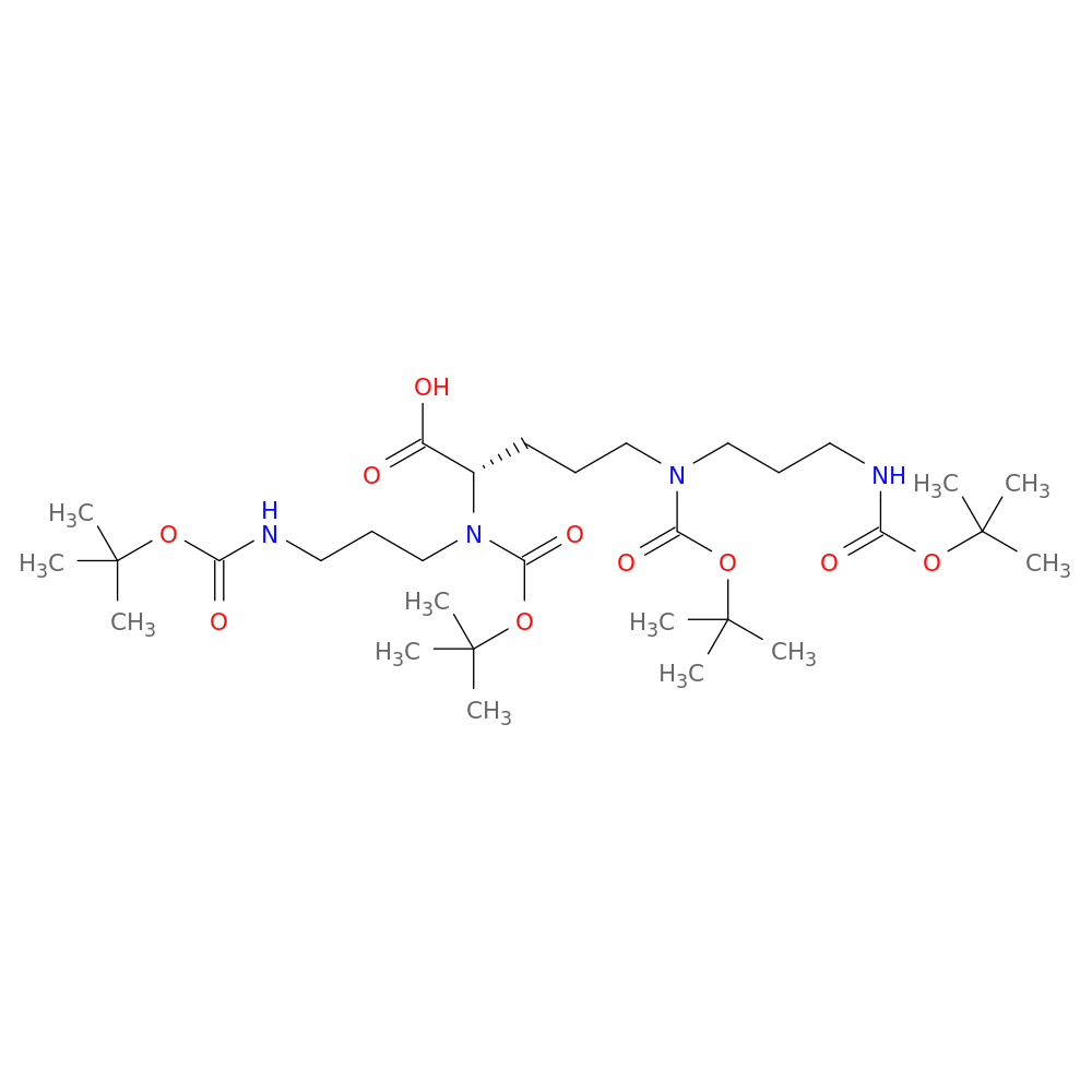 (S)-2,5-bis((tert-Butoxycarbonyl)(3-((tert-butoxycarbonyl)amino)propyl)amino)pentanoic acid