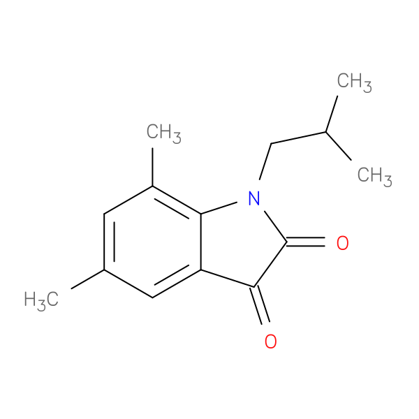 1-isobutyl-5,7-dimethyl-1H-indole-2,3-dione