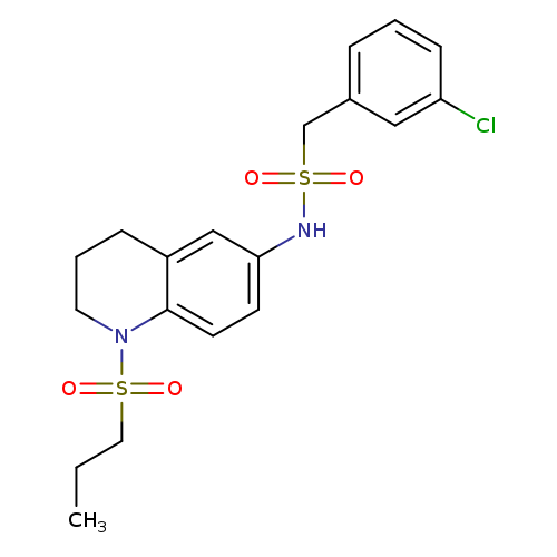 1-(3-chlorophenyl)-N-[1-(propane-1-sulfonyl)-1,2,3,4-tetrahydroquinolin-6-yl]methanesulfonamide
