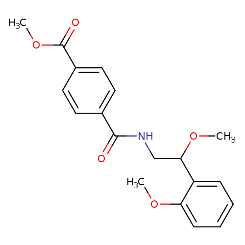 methyl 4-{[2-methoxy-2-(2-methoxyphenyl)ethyl]carbamoyl}benzoate