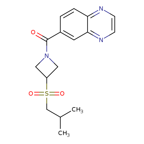 6-[3-(2-methylpropanesulfonyl)azetidine-1-carbonyl]quinoxaline