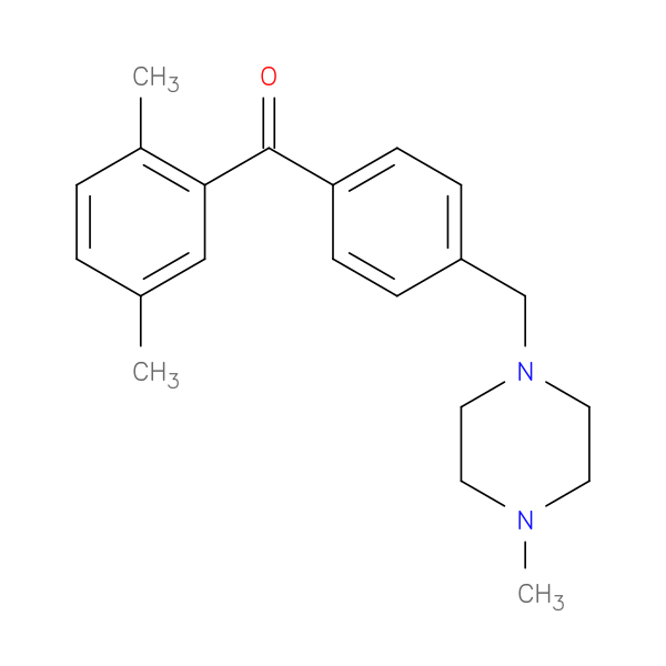 2,5-DIMETHYL-4'-(4-METHYLPIPERAZINOMETHYL) BENZOPHENONE