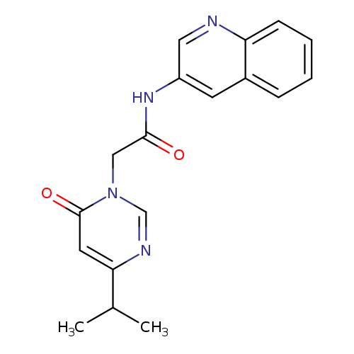 2-[6-oxo-4-(propan-2-yl)-1,6-dihydropyrimidin-1-yl]-N-(quinolin-3-yl)acetamide